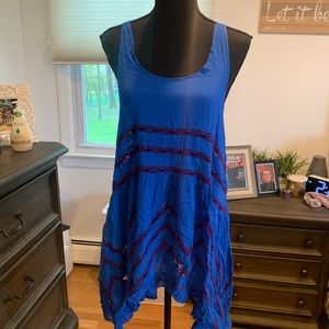 Blue free people dress size small